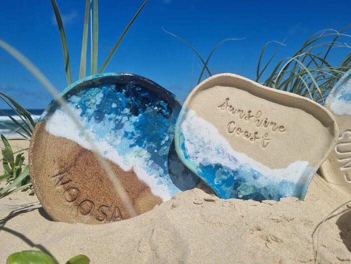 Souvenir Pottery Plates Sunshine Coast